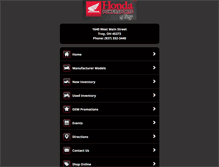 Tablet Screenshot of hondapowersportsoftroy.com